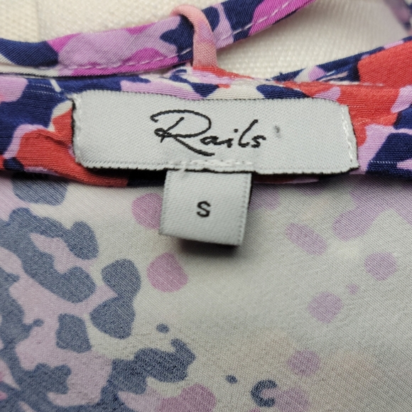 Rails Constance Purple Gardenia Resort Vacation Spring Floral Dress Size Medium - Picture 14 of 15